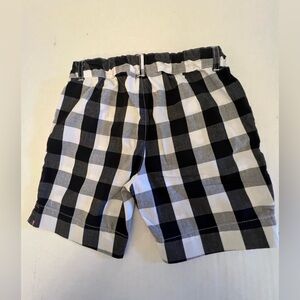 HARTSTRINGS GIRLS BLACK AND WHITE CHECKED SHORTS SIZE 5